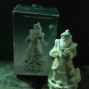 Victorian Santa Christmas Musical Figurine